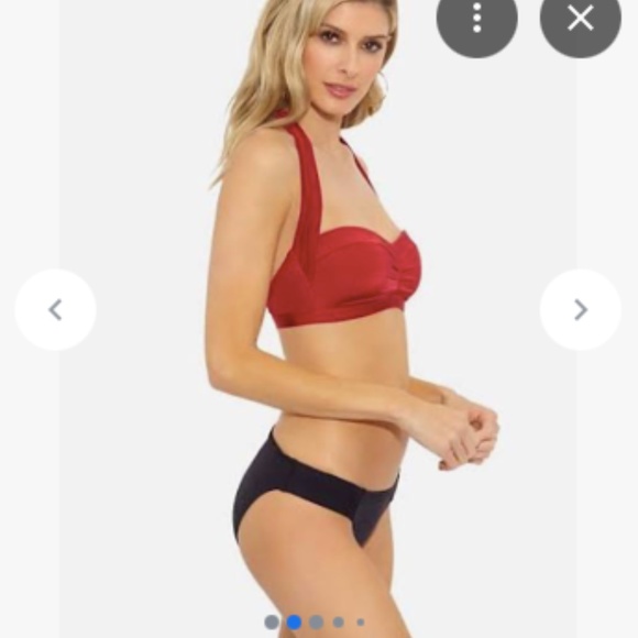 Everyday Sunday Black Bandeau Convertible Bikini Top, SZ 6 - Picture 9 of 14